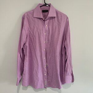 Michael Andrews Bespoke Purple Checkered Men's Shirt